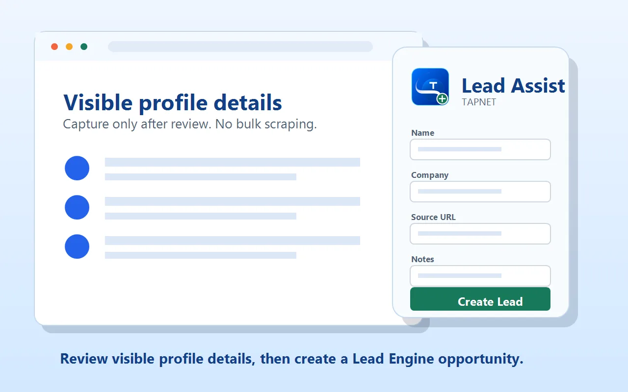 Lead Assist Visible Profile Details